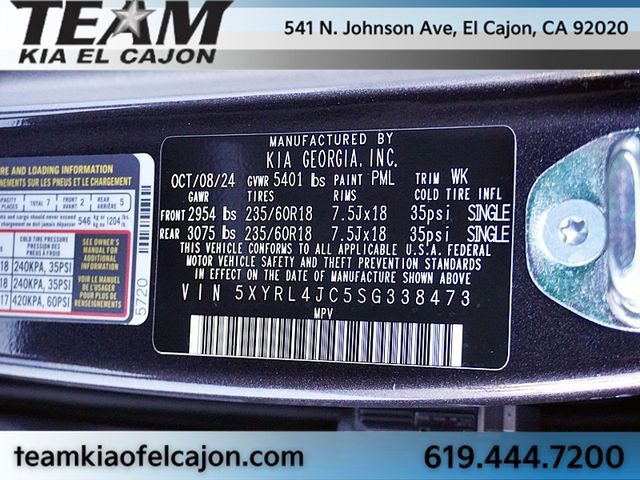 Certified 2025 Kia Sorento S w/ Panoramic Sunroof Package image 37