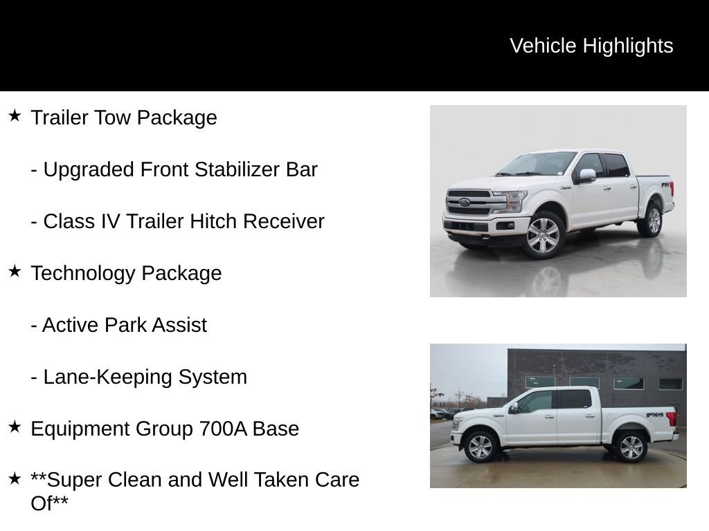 Used 2018 Ford F150 Platinum w/ Technology Package image 6