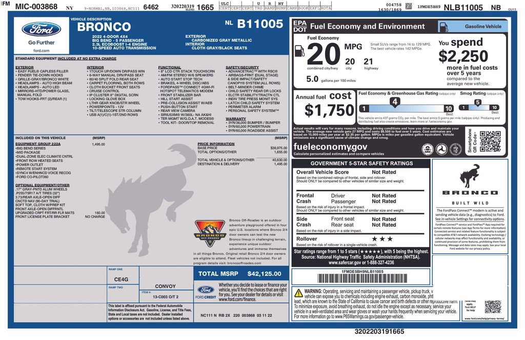 Used 2022 Ford Bronco Big Bend video 2