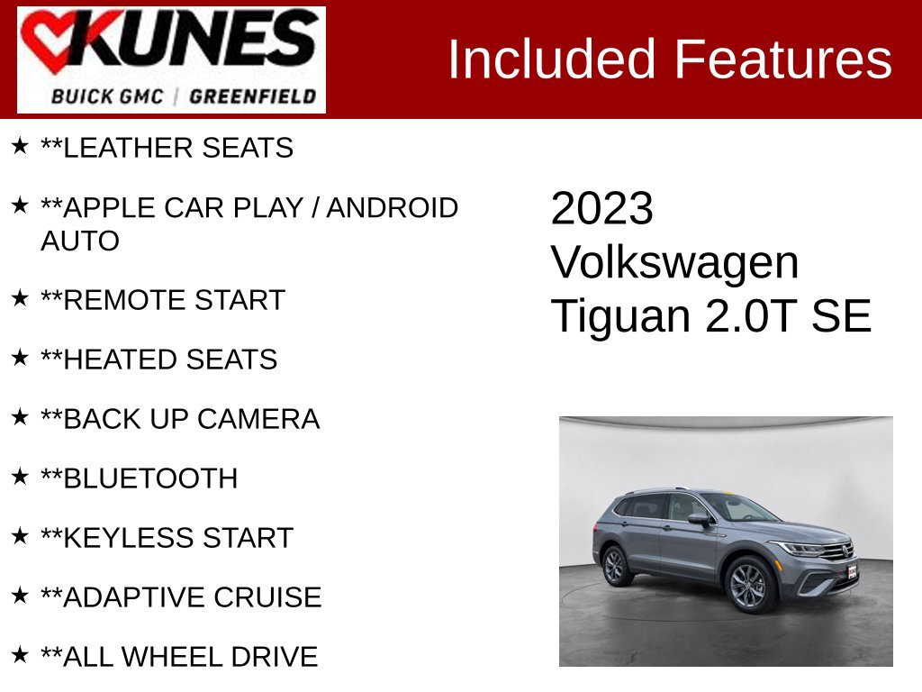 Used 2023 Volkswagen Tiguan SE AWD/4WD image 2