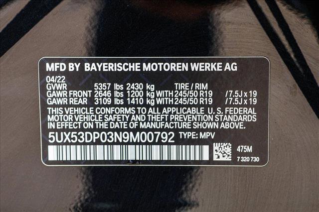 Used 2022 BMW X3 xDrive30i w/ Premium Package 2 image 30