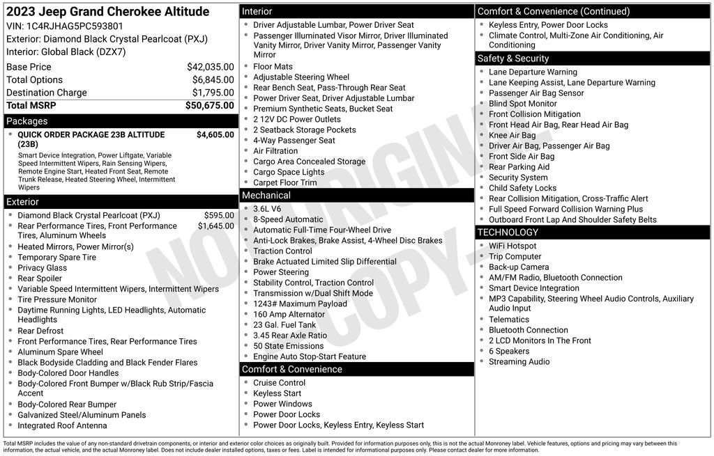 Used 2023 Jeep Grand Cherokee Altitude AWD/4WD image 38