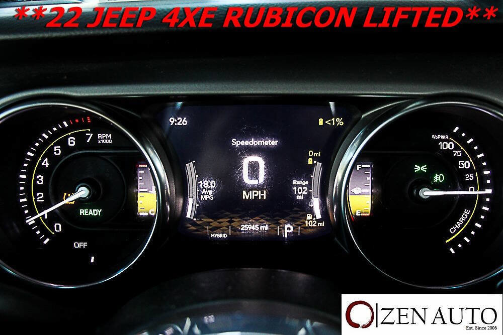 Used 2022 Jeep Wrangler Unlimited Rubicon 4xe w/ Cold Weather Group image 17