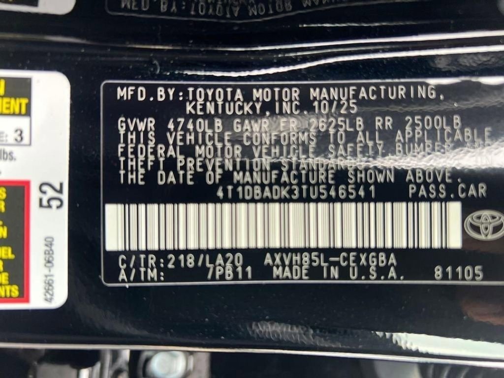 New 2026 Toyota Camry XLE image 25