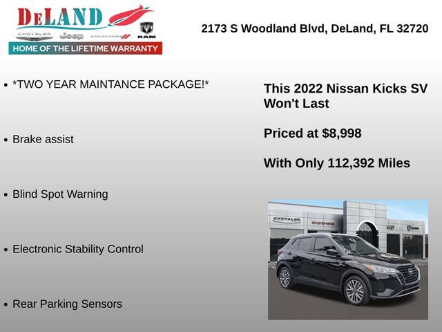 Used 2022 Nissan Kicks SV FWD image 7