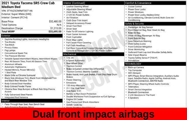Used 2021 Toyota Tacoma SR5 RWD image 35