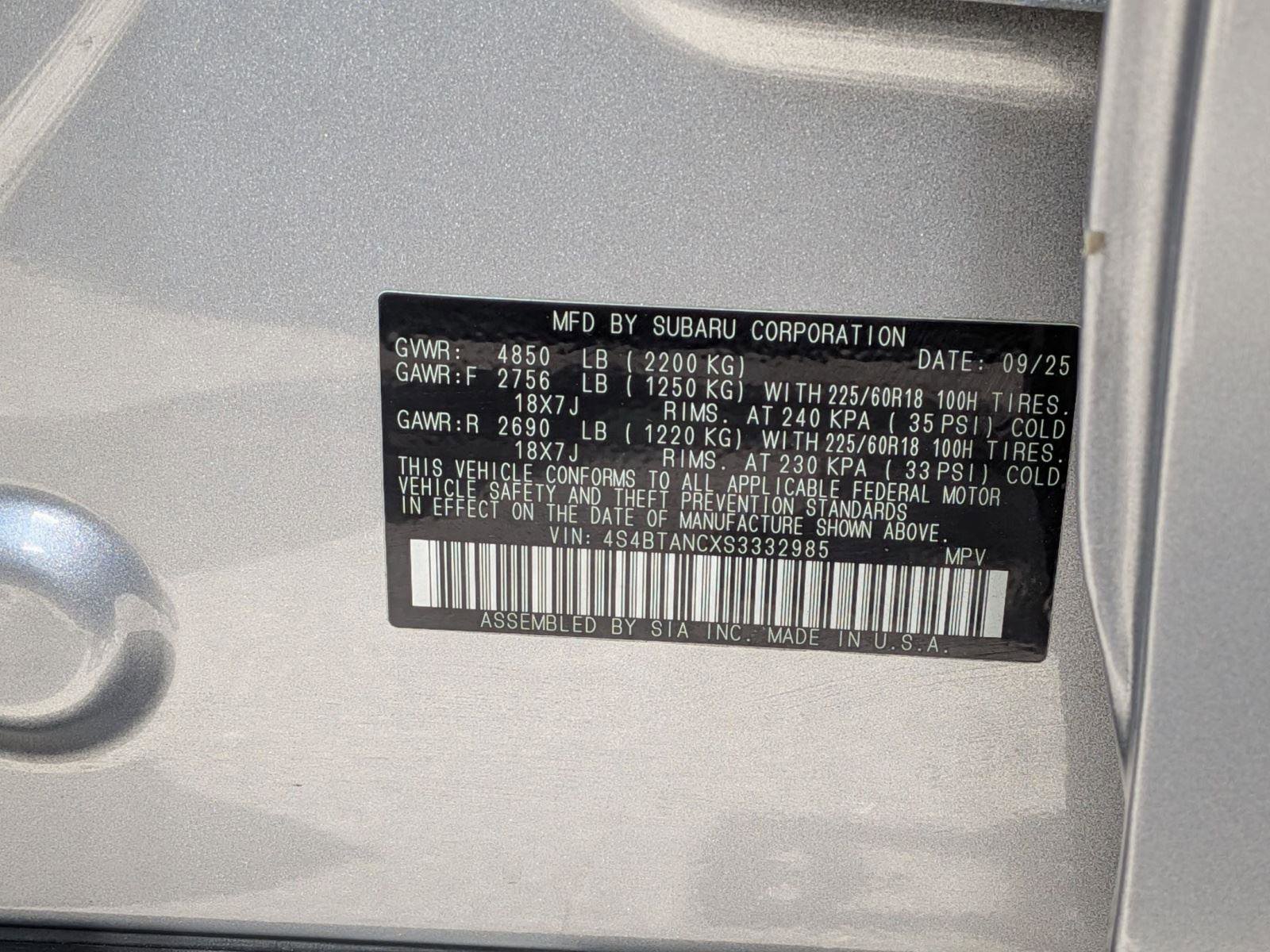 Certified 2025 Subaru Outback Limited AWD/4WD image 39
