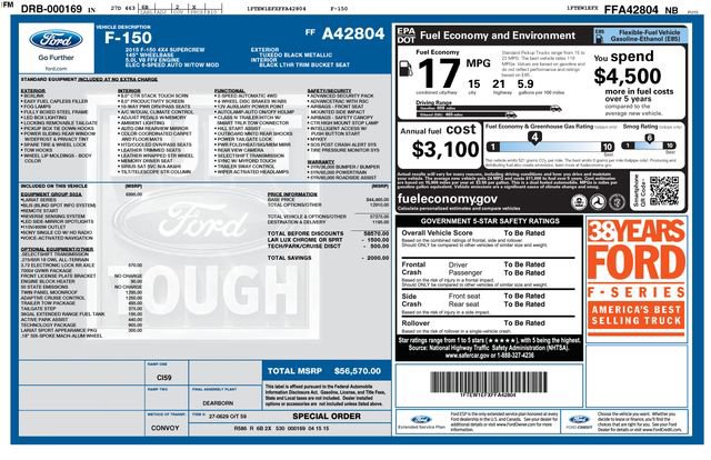 Used 2015 Ford F150 Lariat w/ Equipment Group 502A Luxury AWD/4WD image 10