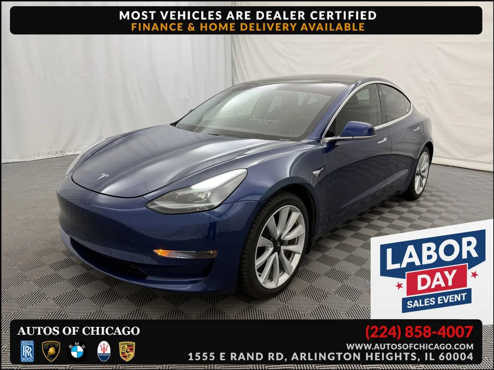 Used 2020 Tesla Model 3 Long Range AWD/4WD image 1