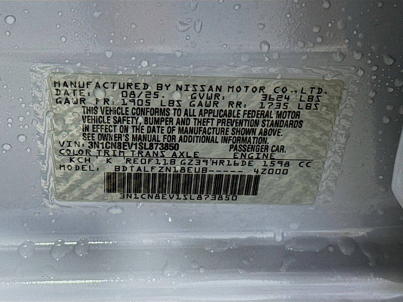 New 2025 Nissan Versa SV w/ Trunk Package image 29