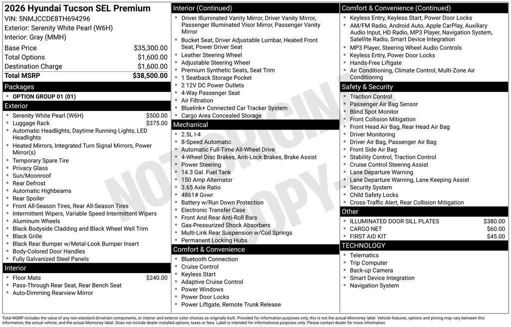 New 2026 Hyundai Tucson SEL image 4