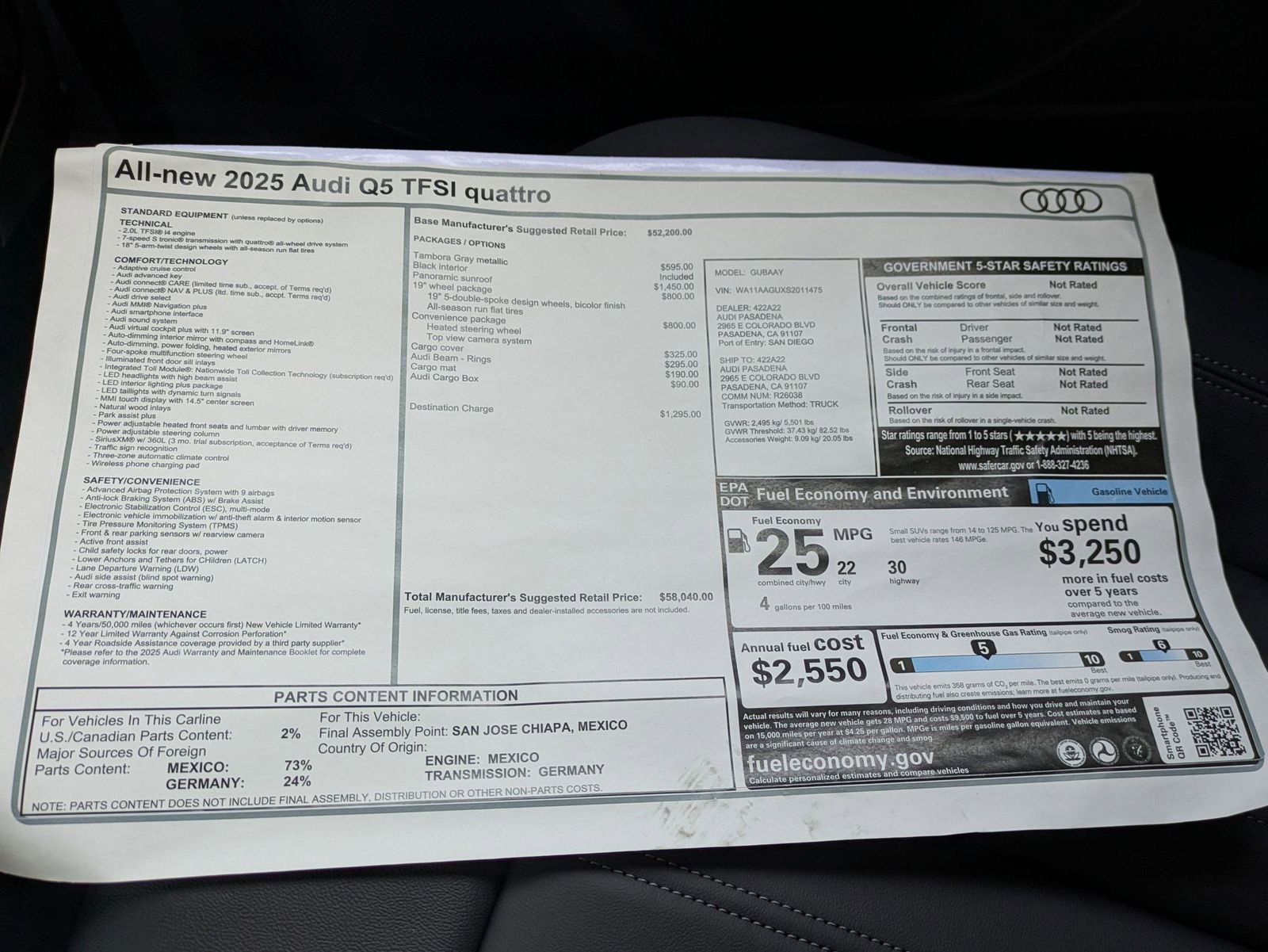 New 2025 Audi Q5 Premium image 18