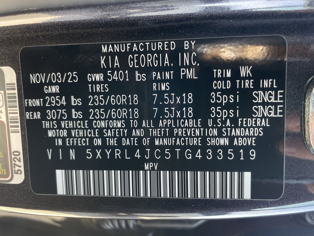 New 2026 Kia Sorento S w/ S Panoramic Sunroof Package image 36