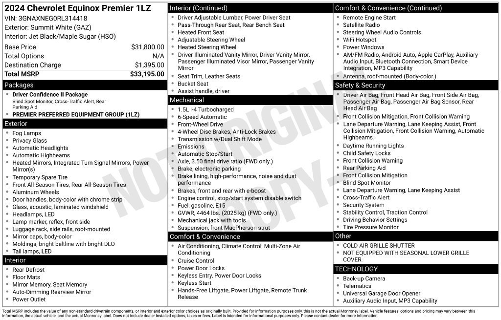 Certified 2024 Chevrolet Equinox Premier FWD image 10