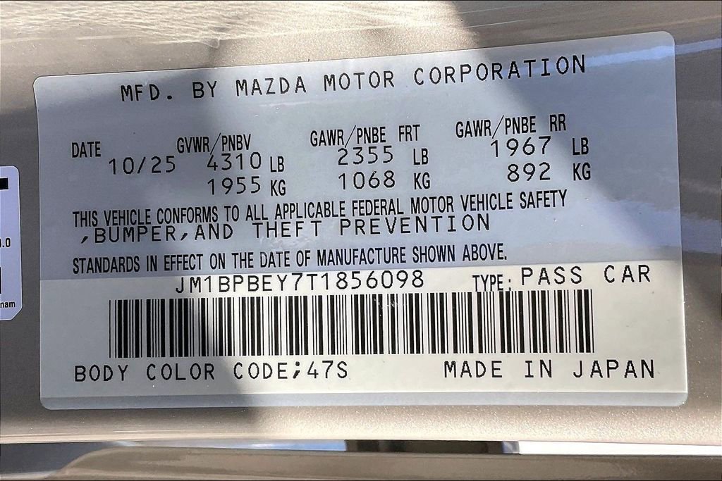 New 2026 MAZDA MAZDA3 2.5 Turbo Sedan w/Premium Plus AWD/4WD image 12