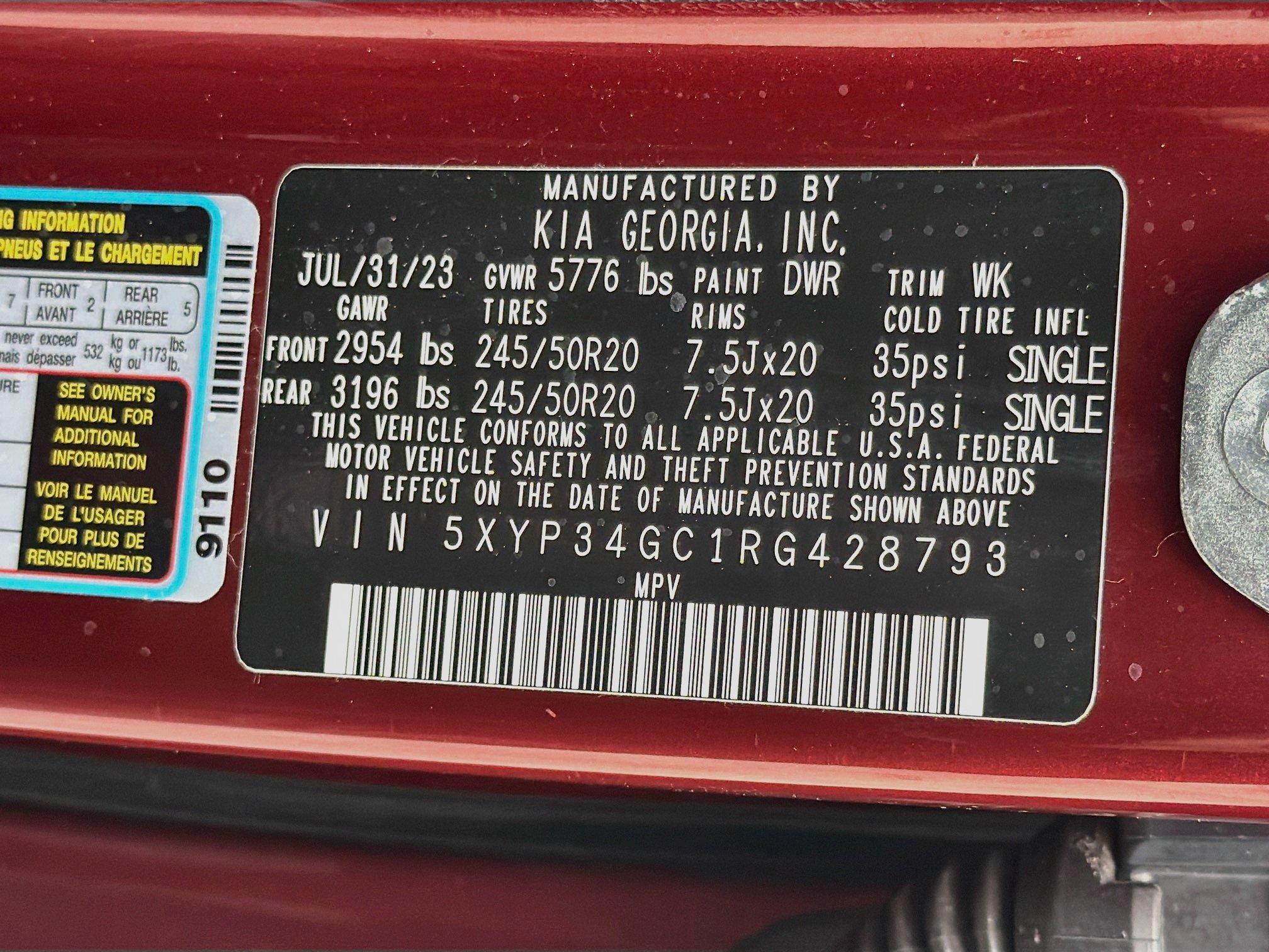 Used 2024 Kia Telluride EX w/ EX Captain's Chair Package FWD image 47