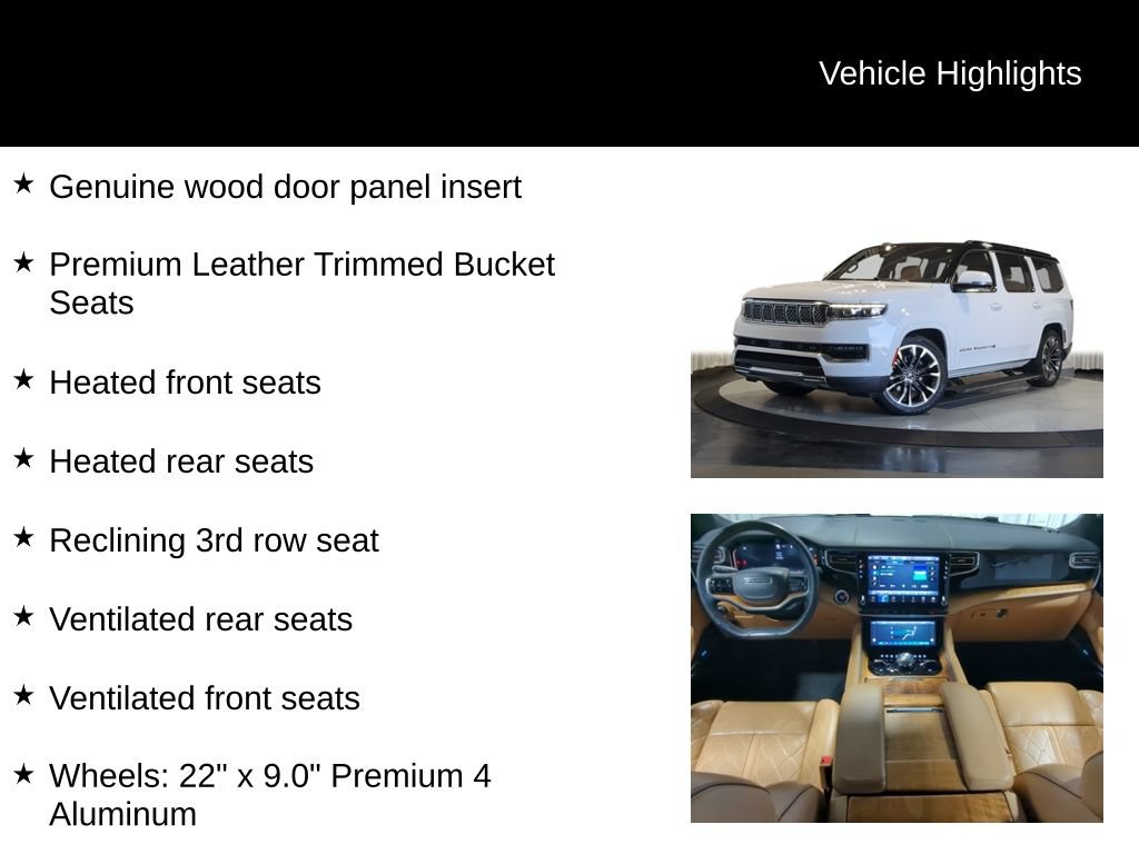 Used 2022 Jeep Grand Wagoneer Series III AWD/4WD image 25