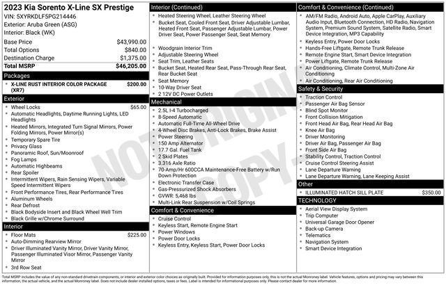 Certified 2023 Kia Sorento SX Prestige image 16