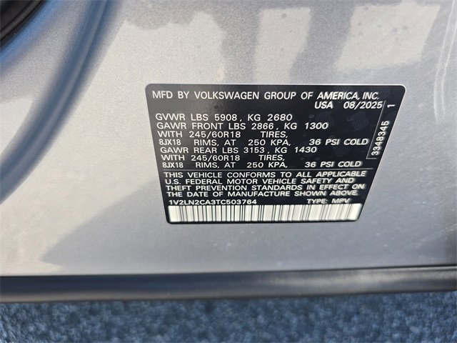 New 2026 Volkswagen Atlas SE image 34