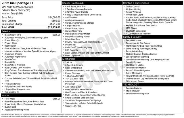 Used 2022 Kia Sportage LX image 7