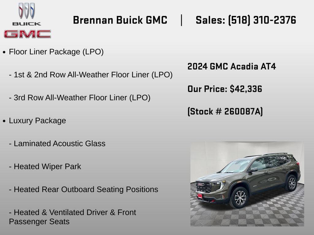 Certified 2024 GMC Acadia AT4 w/ Luxury Package AWD/4WD image 6