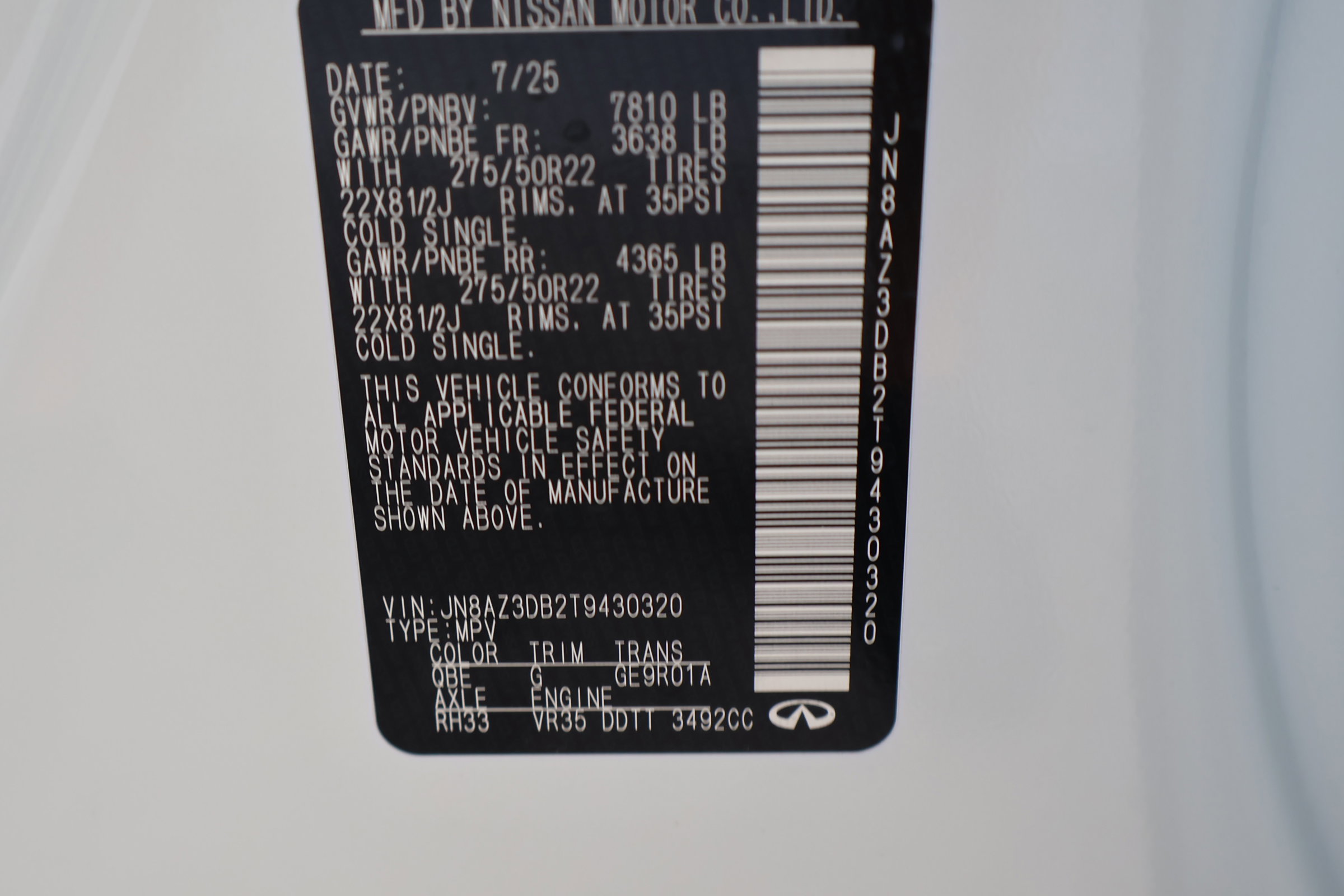 New 2026 INFINITI QX80 4WD image 32