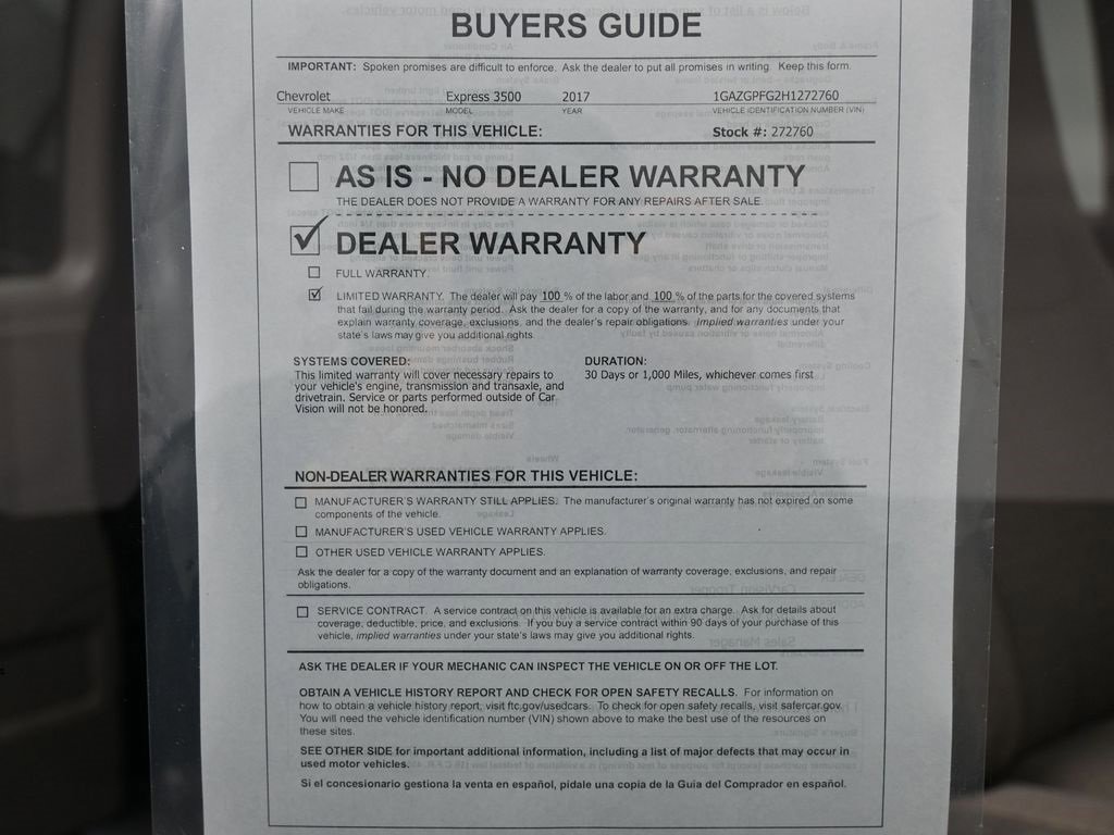 Used 2017 Chevrolet Express 3500 LT w/ LT Preferred Equipment Group image 30