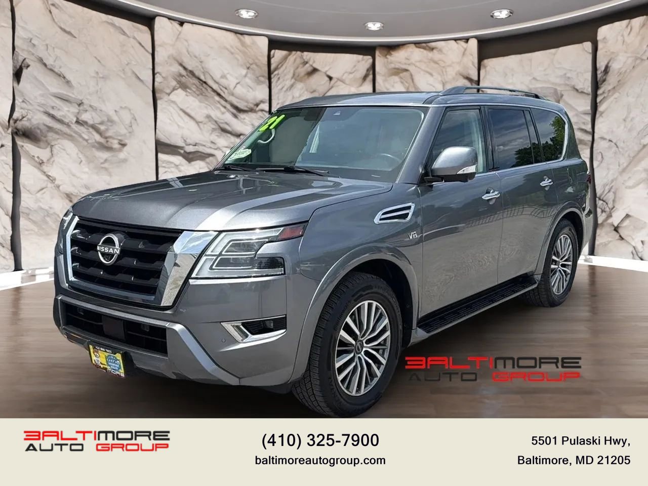 Used 2021 Nissan Armada SL w/ Captain's Chairs Package AWD/4WD image 1