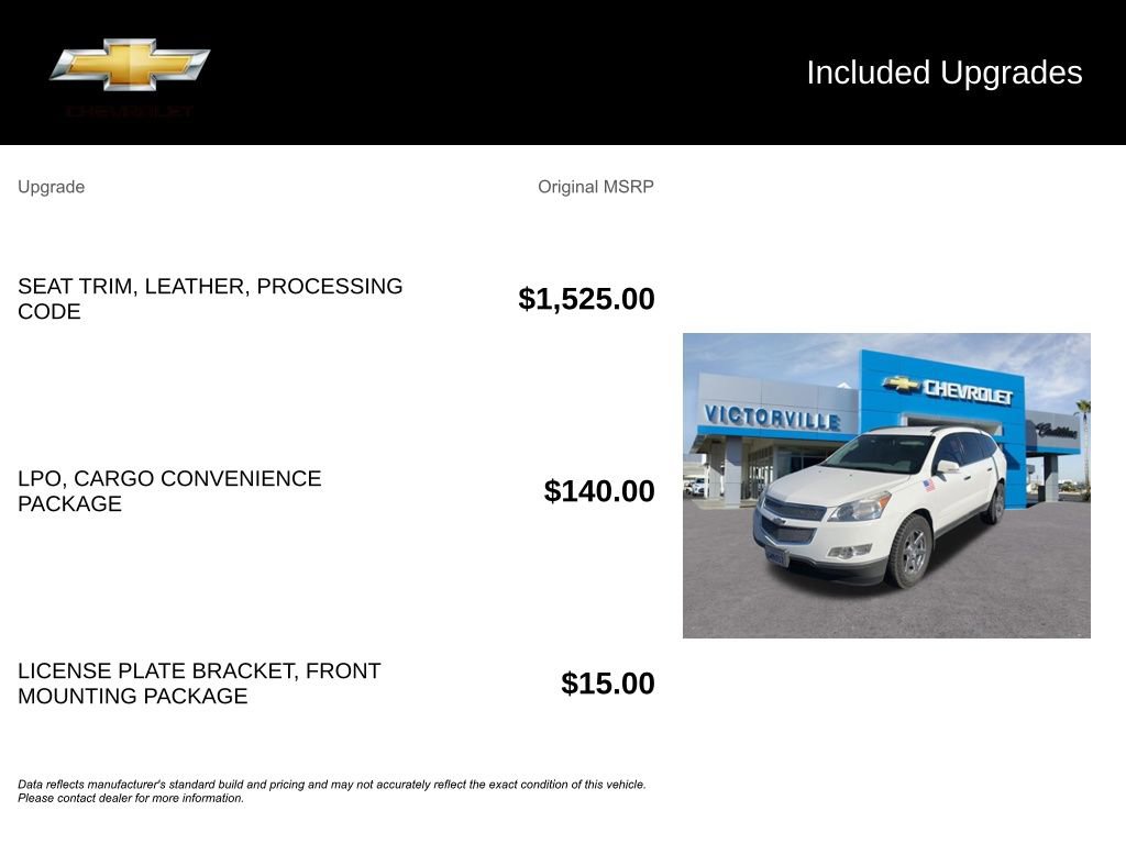 Used 2012 Chevrolet Traverse LT FWD image 5