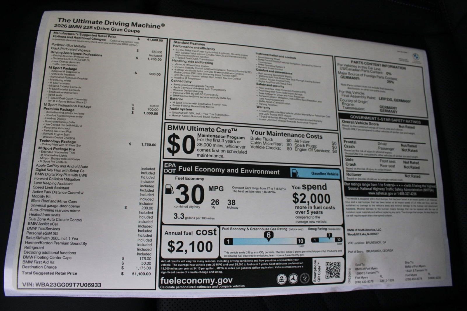 Used 2026 BMW 228i xDrive w/ Technology Package AWD/4WD image 37