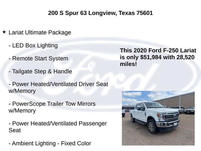 Used 2020 Ford F250 Lariat w/ Lariat Ultimate Package image 9