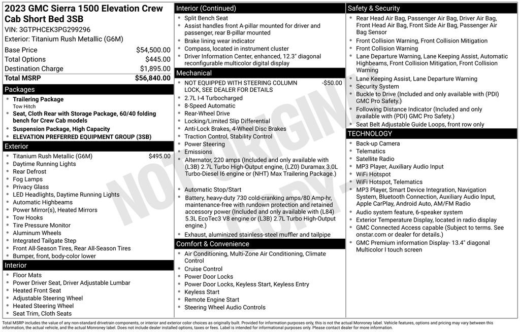 Used 2023 GMC Sierra 1500 Elevation RWD image 4