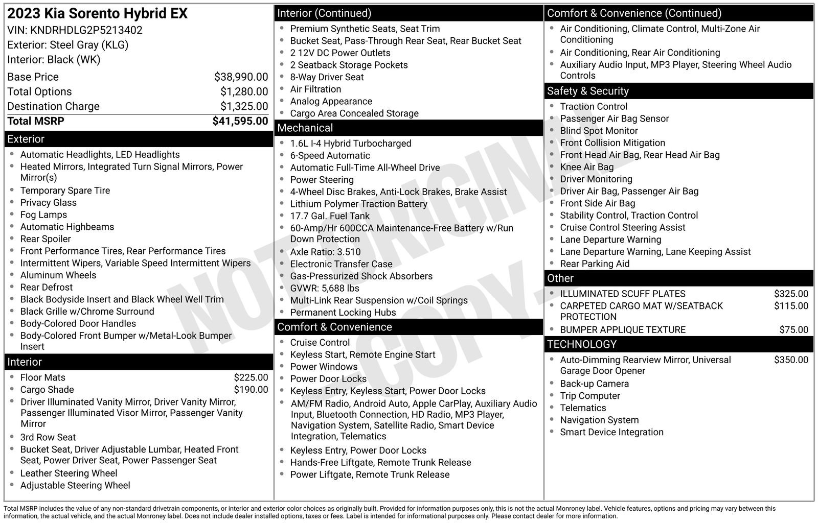 Used 2023 Kia Sorento EX image 35