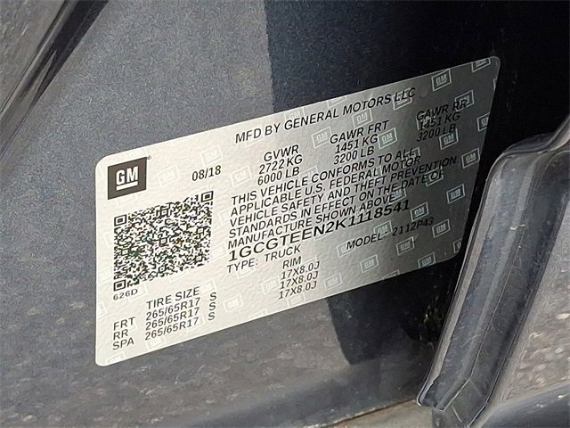 Used 2019 Chevrolet Colorado ZR2 image 22