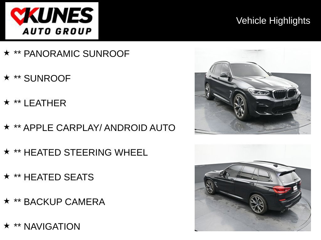 Used 2020 BMW X3 M w/ Executive Package AWD/4WD image 2