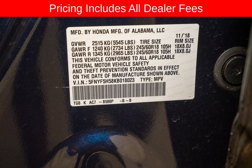 Used 2019 Honda Pilot EX-L image 24