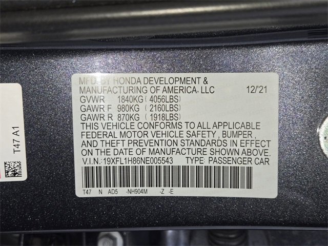 Used 2022 Honda Civic Sport Touring image 29