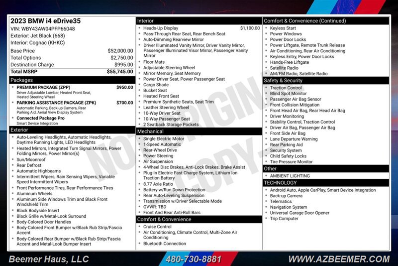 Used 2023 BMW i4 eDrive35 w/ Premium Package RWD image 3