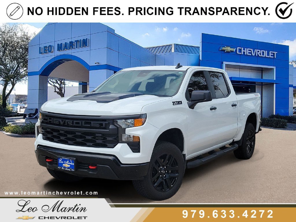 New 2026 Chevrolet Silverado 1500 Custom Trail Boss w/ LPO, Dark Essentials Package AWD/4WD 360° Tour