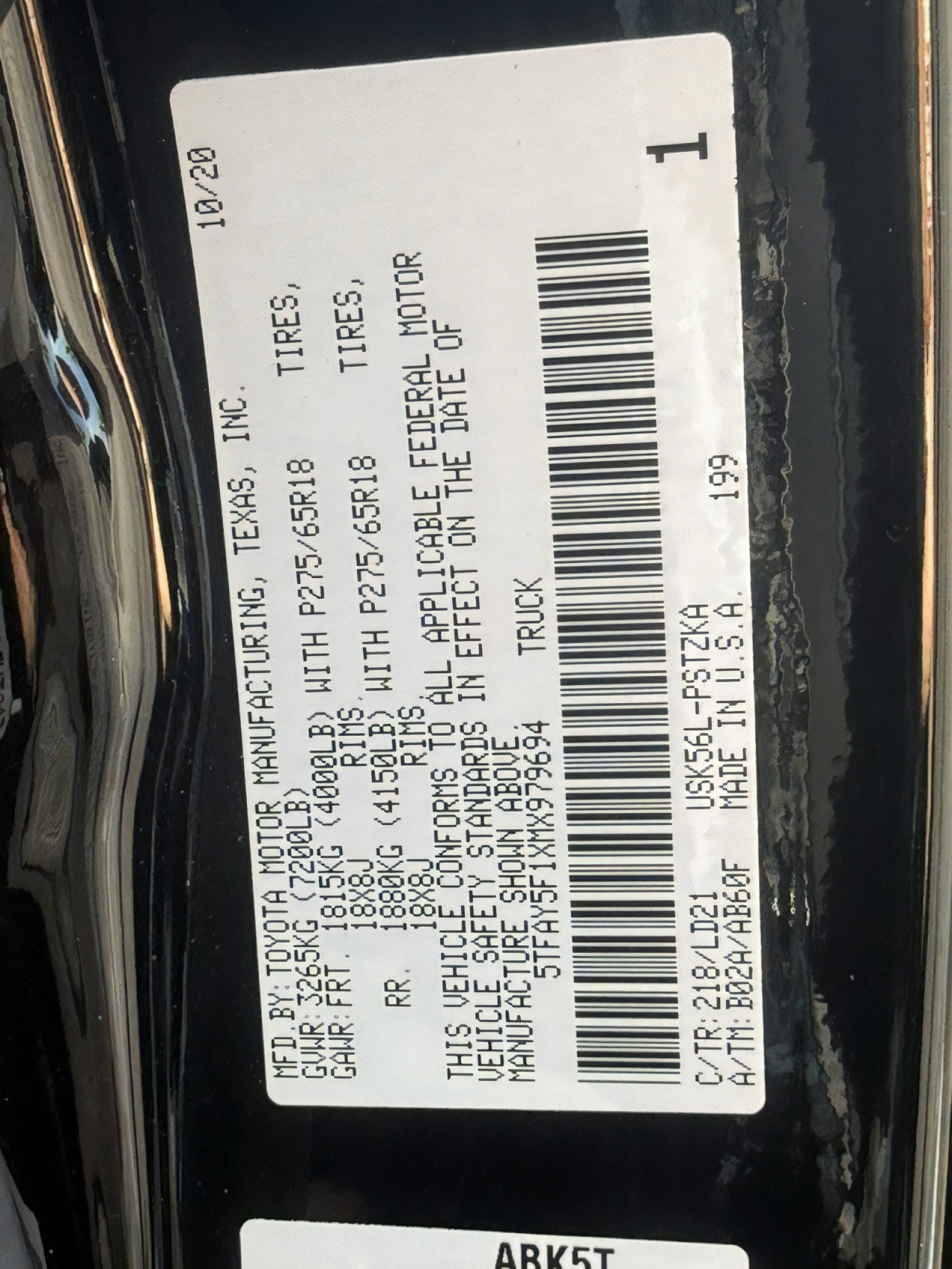 Used 2021 Toyota Tundra 1794 Edition w/ TRD Off-Road Package image 33