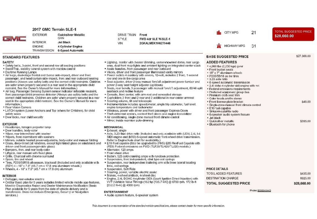 Used 2017 GMC Terrain SLE image 9