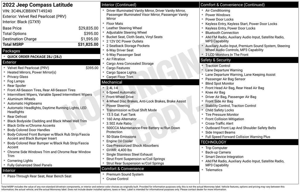 Used 2022 Jeep Compass Latitude image 33
