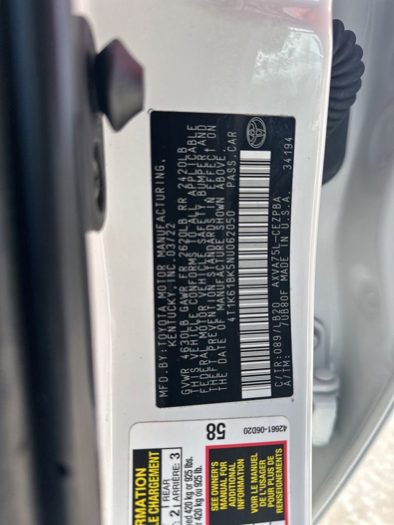 Used 2022 Toyota Camry XSE w/ Navigation Package image 35