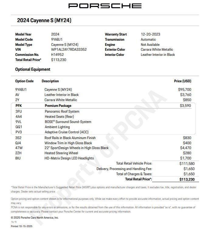 Certified 2024 Porsche Cayenne S AWD/4WD image 6
