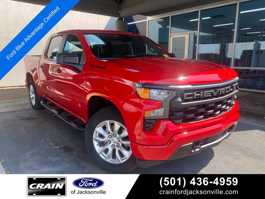 Used 2023 Chevrolet Silverado 1500 Custom w/ LPO, Dark Essentials Package RWD image 1