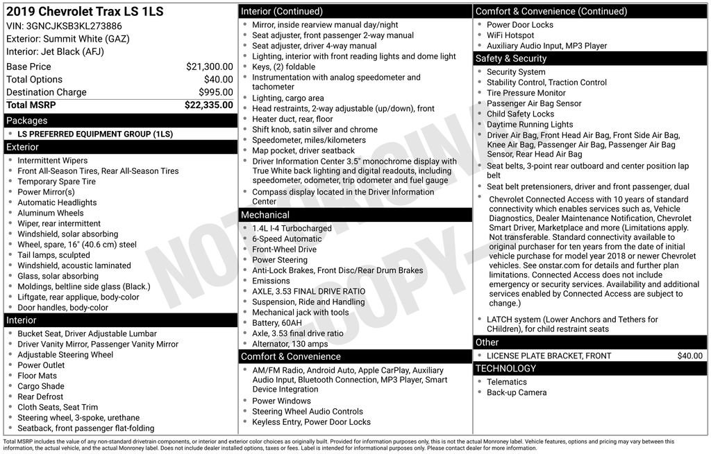 Used 2019 Chevrolet Trax LS image 24