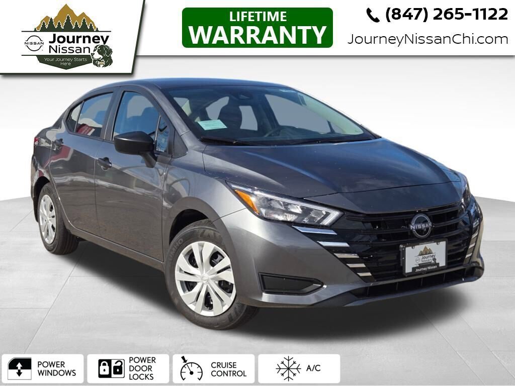 New 2025 Nissan Versa S w/ Trunk Package