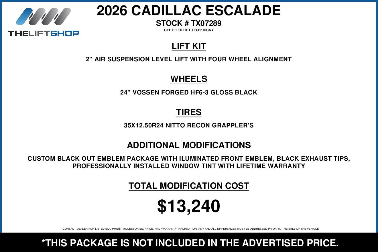 Used 2026 Cadillac Escalade Platinum Sport w/ LPO, ONYX Package video 2