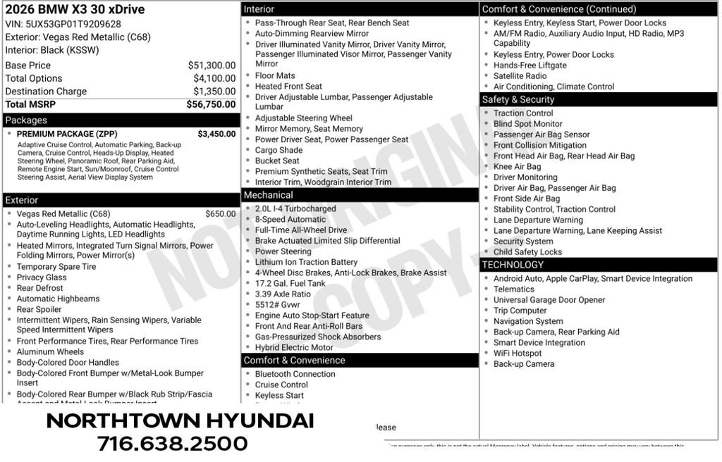 Used 2026 BMW X3 xDrive30i AWD/4WD image 8