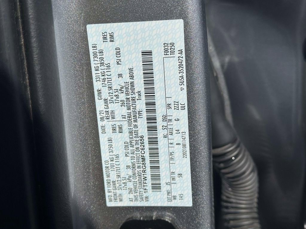 Used 2021 Ford F150 Raptor w/ Raptor 37 Performance Package image 18